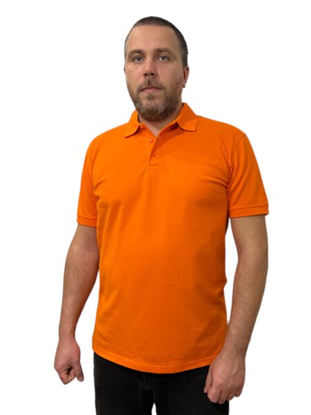 Рубашка поло оранжевая мужская