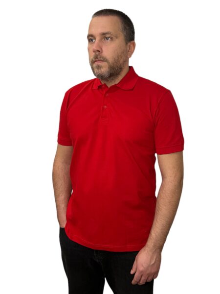 Рубашка поло красная мужская